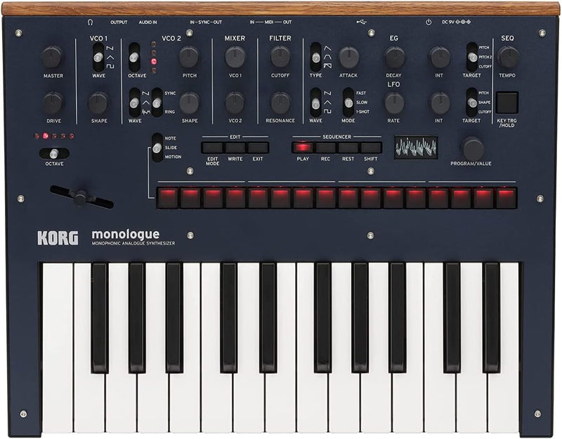 Korg MONOLOGUEBL Monophonic Analog Synthesizer - Blue — main product image
