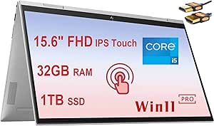 HP HP Envy X360 15: 15.6" FHD Touchscreen, i5-1135G7, 32GB, 1TB SSD, 2-in-1 Laptop