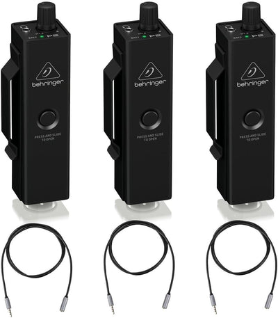Behringer P2 3-Pack Personal In-Ear Monitor Amplifier Bundle