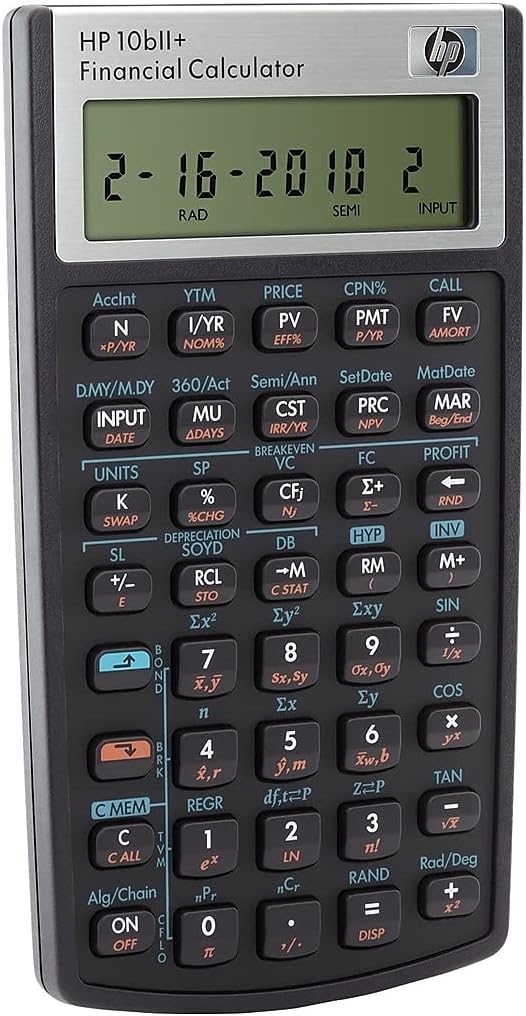 HP HEW2716570 10bII+ Financial Calculator