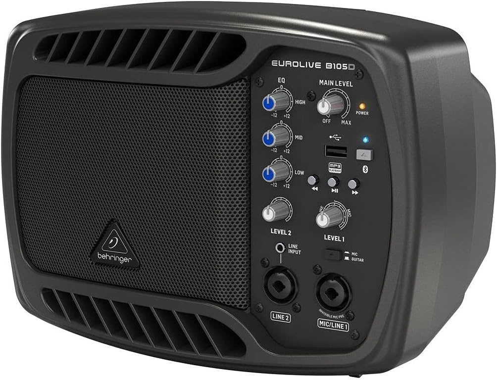 Behringer B105D 50W Powered Monitor Speaker Bluetooth MP3