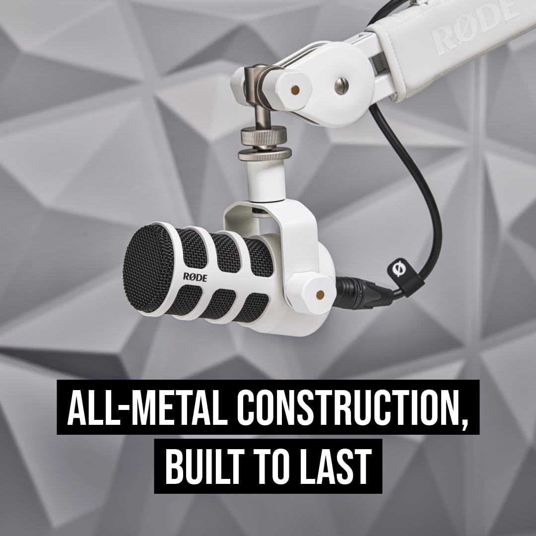 Rode PODMICUSBW White USB Broadcast Microphone