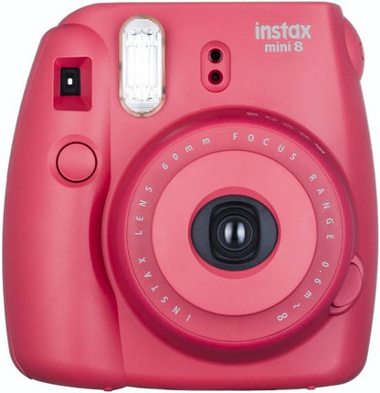 Fujifilm INSTAXMINI8-RSRB Raspberry Instant Film Camera (Renewed)