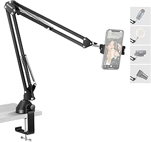 Neewer 21000001 Overhead Phone Mount Stand - Live Streaming