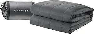 Gravity GRV-G04-10 Flex Travel Weighted Blanket - 10 lbs, Grey
