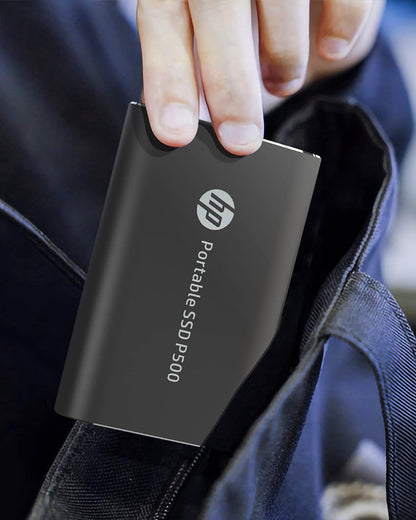 HP CPSD81GS1E40-500-Blk P500 500GB USB-C SSD Portable