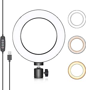 Neewer 10094623 6-inch USB Ring Light Video Conferencing
