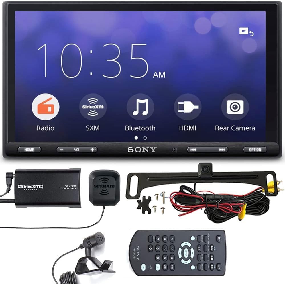 Sony XAV-AX5600 CarPlay Multimedia Receiver Bundle