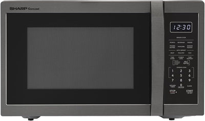Sharp SMC1452KH Black Stainless 1.4 CuFt Microwave Oven