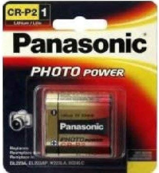 Panasonic CR-P2 6V Lithium Battery 4-Pack