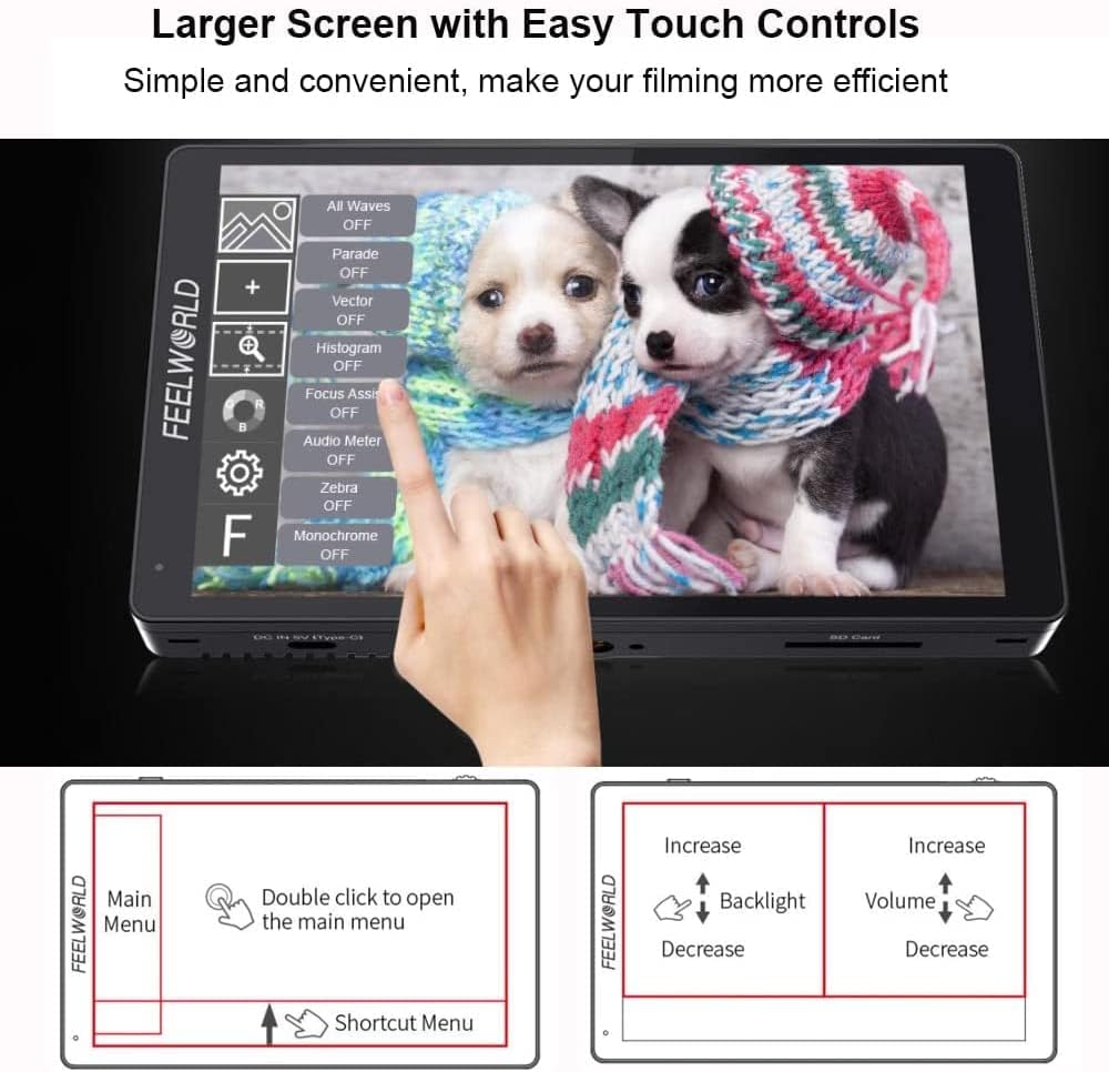 FEELWORLD LUT5: 5.5" 3000nit Touch Screen Camera Monitor