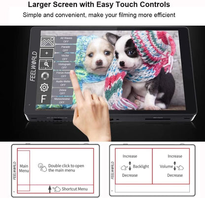 FEELWORLD LUT5: 5.5" 3000nit Touch Screen Camera Monitor