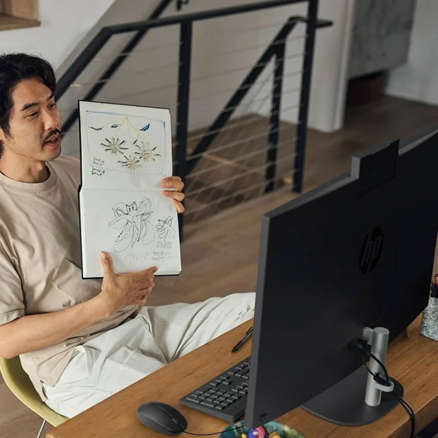 HP TPC-Q095-27 27" Touchscreen All-in-One Desktop Ultra 7 64GB 4TB SSD