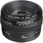 Canon 2515A003 EF 50mm f/1.4 Lens Bundle - Renewed