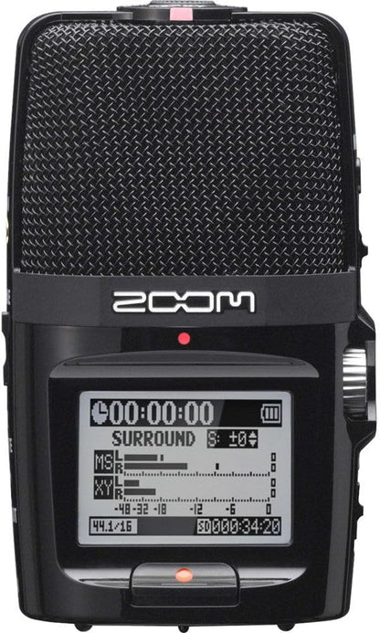 Zoom H2n Portable Recorder - Stereo/Surround Sound - 5 Mics
