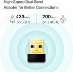 TP-Link Archer T2U Nano AC600 USB WiFi Adapter