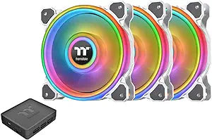 Thermaltake CL-F100-PL12SW-B Riing Quad 120mm RGB Fan 3-Pack — main product image