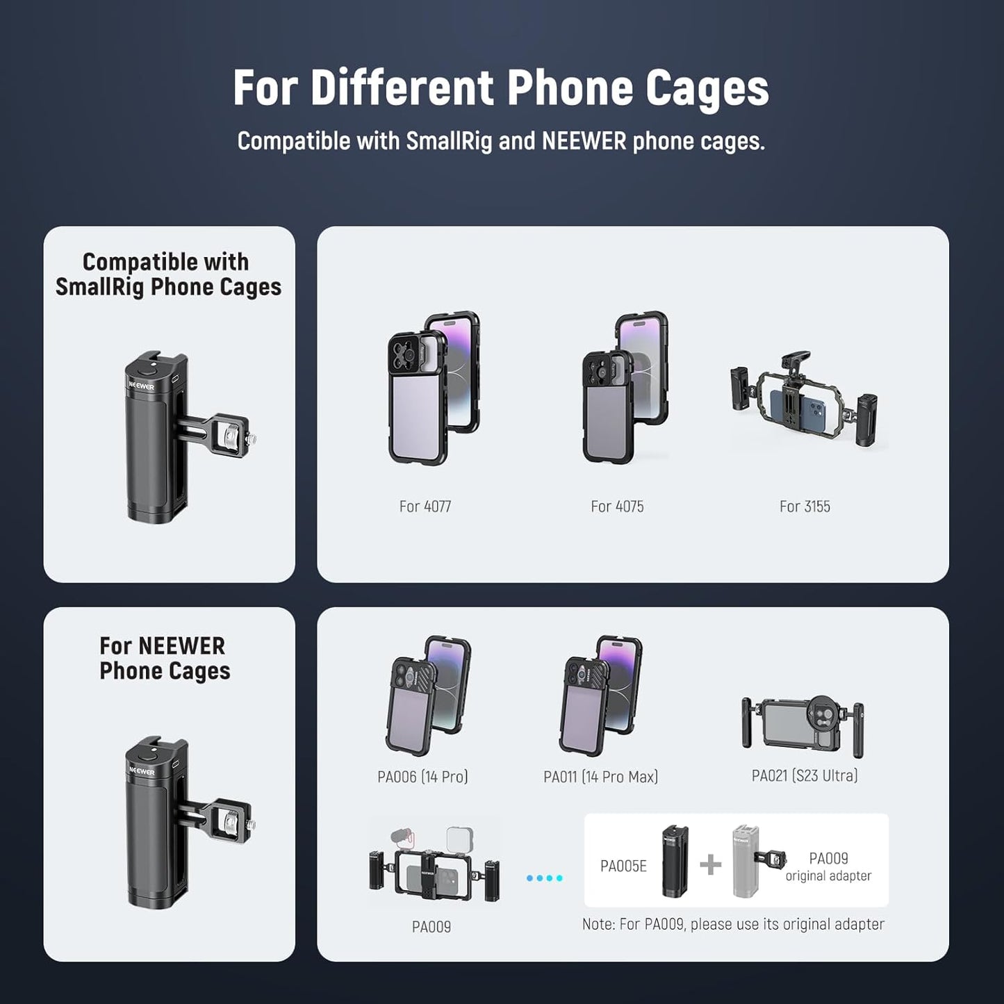 Neewer 10102880 Smartphone Cage Grip with Wireless Remote