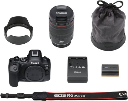 Canon EOSR6 MII + RF 24-105 Hybrid Full-Frame Camera Kit