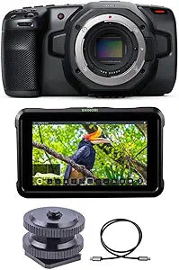 Blackmagic Design Pocket Cinema Camera 6K with Atomos Shinobi Monitor Bundle