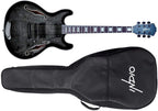 Monoprice 610500 Indio Flamed Maple Hollow-Body Electric Guitar