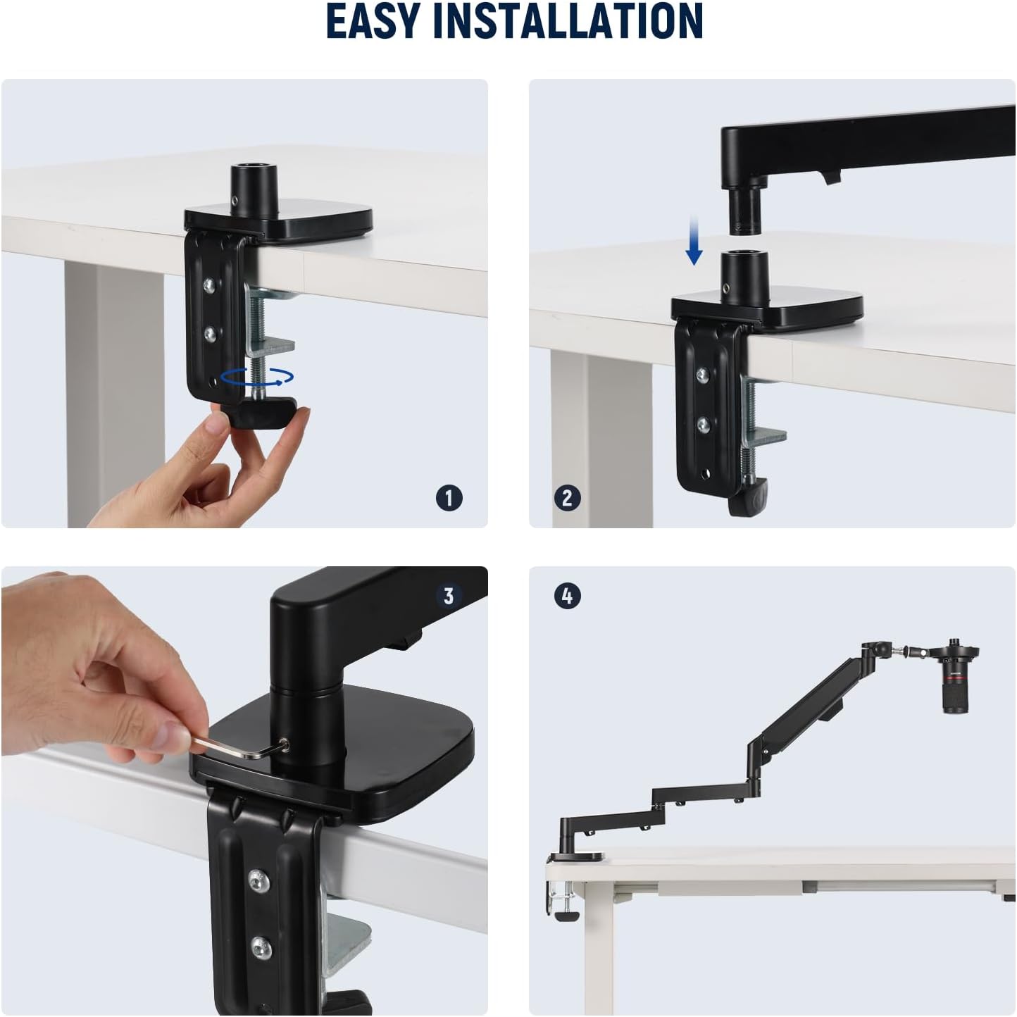 Neewer 21000051 Low Profile Microphone Boom Arm Stand