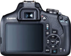 Canon EOS 2000D Rebel T7 DSLR Camera Lens Kit Renewed