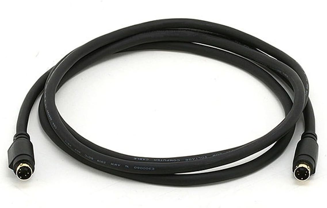 Monoprice 102402 6ft S-Video Cable - Gold Plated