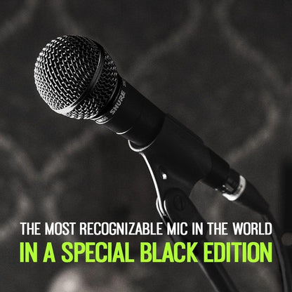Shure SM58-BLK Pro XLR Dynamic Microphone Black Edition