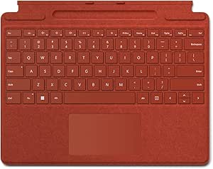 Microsoft Surface Pro Signature Keyboard - Poppy Red (Renewed)
