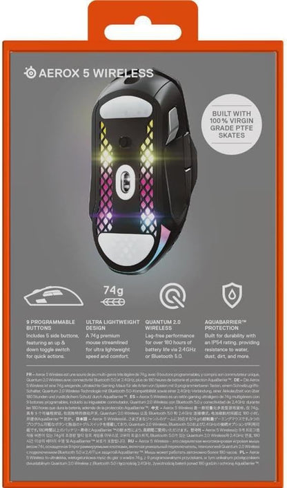 SteelSeries 62406 Aerox 5 Wireless RGB Gaming Mouse