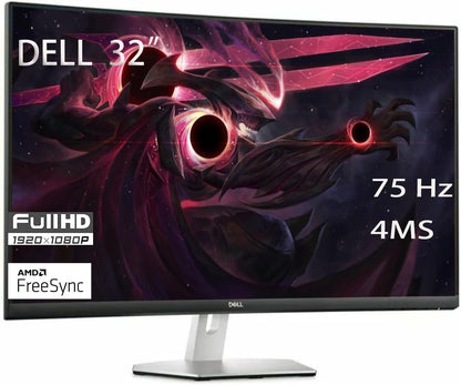 Dell SE3223Q 32 Inch Curved Gaming Monitor FHD 75Hz