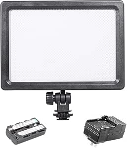 Neewer 90084543 BLPad-22 LED Video Light Kit NP-F550 Battery