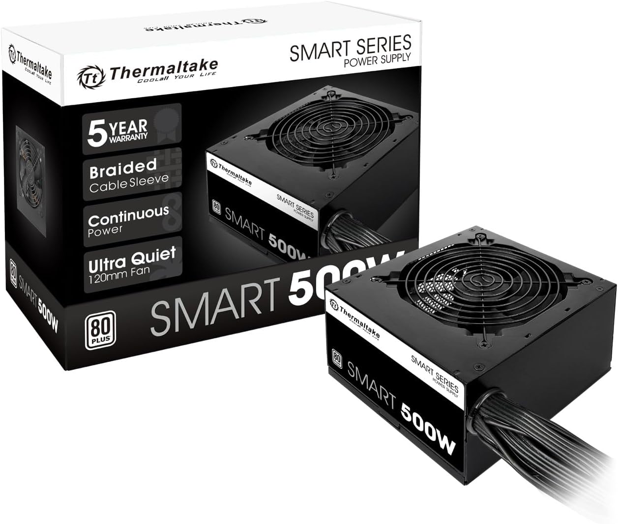 Thermaltake PS-SPD-0500NPCWUS-W Smart 500W 80+ White PSU
