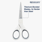 Westcott 16376 5-Inch Micro-Tip Fabric Scissors
