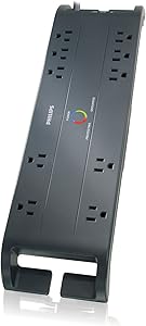 Philips SPP4107A/17 - 10-Outlet Home Office Surge Protector — main product image