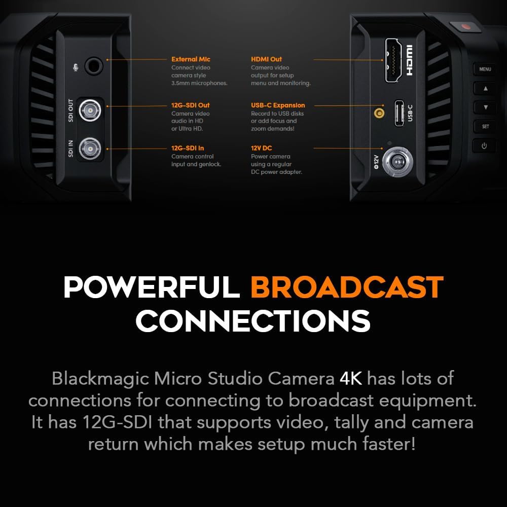 Blackmagic Design Micro Studio Camera 4K G2 Bundle