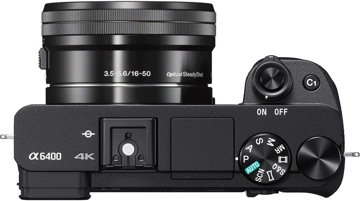 Sony E12SNILCE6400LB a6400 Mirrorless Camera 16-50mm Lens Bundle