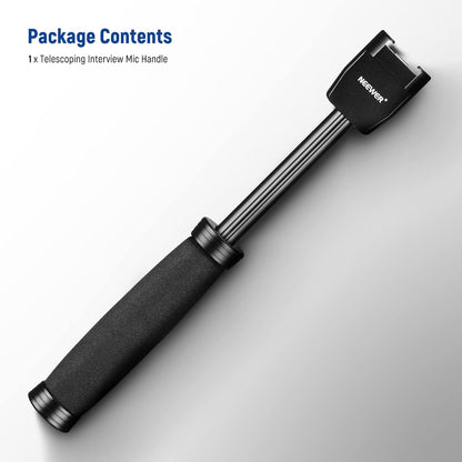 Neewer 21000047 8.7" Telescoping Interview Mic Handle