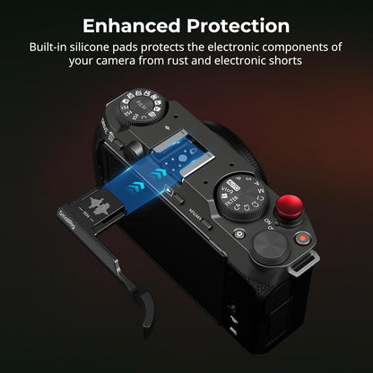 SmallRig 4878 FUJIFILM X-M5 Thumb Grip Hot Shoe Cover Black