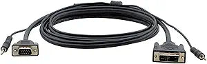 Kramer C-MDMA/MGMA-15 DVI-A to HD15 & 3.5mm Cable 15"
