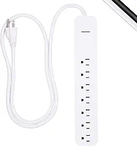 GE 36358 Pro 7-Outlet Surge Protector Power Strip - 4ft Cord