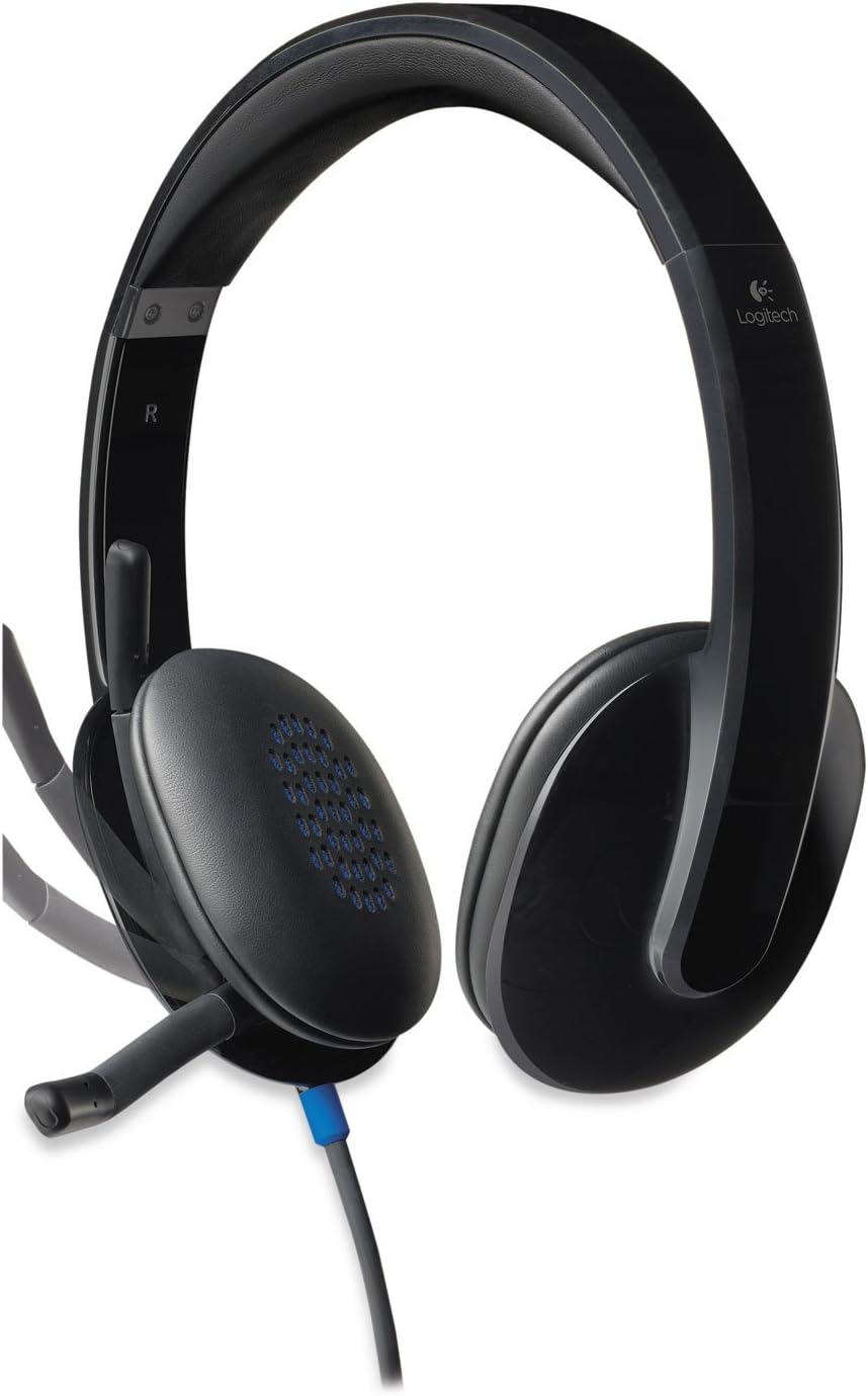 Logitech LOG981000510 H540 USB Corded Headset Black