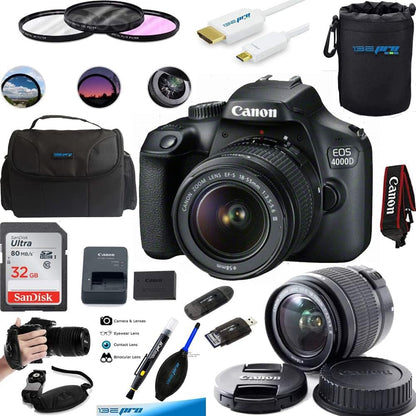 Canon EOS 4000D 18-55mm Lens Bundle Renewed