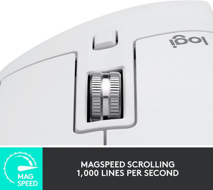 Logitech 910-006558 MX Master 3S Wireless Mouse - Pale Grey