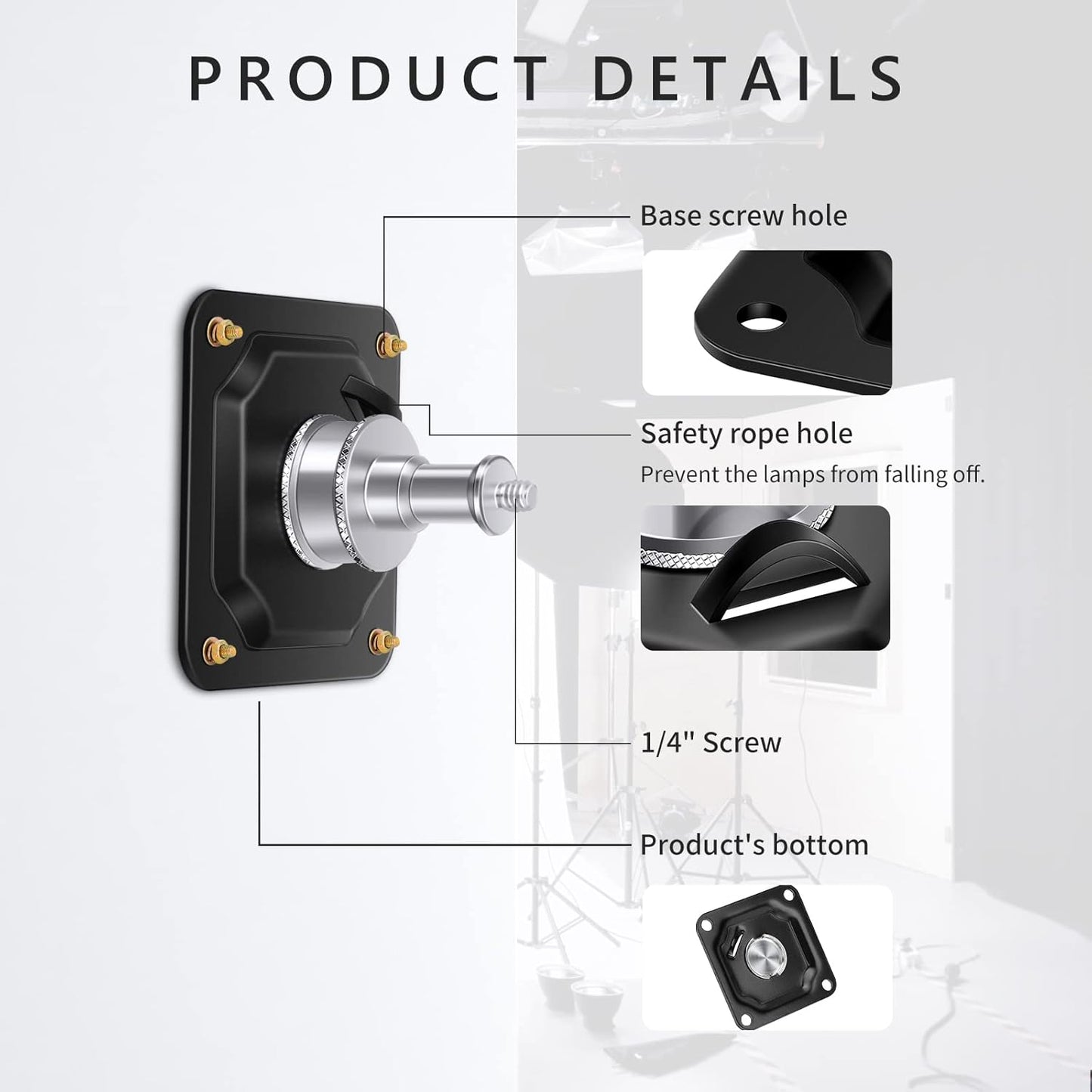 Neewer ST-NA-9 Photography Wall Ceiling Mount Stud