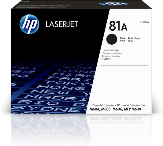 HP CF281A 81A Black LaserJet Toner Cartridge
