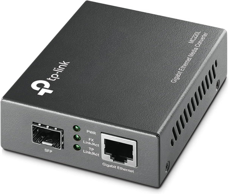 TP-Link MC220L Gigabit SFP Fiber Media Converter — main product image
