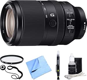 Sony E1SNSEL70300G FE 70-300mm Telephoto Lens Bundle