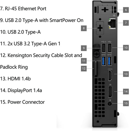 Dell 7020 MFF i5-14500T Mini Desktop WiFi 6E